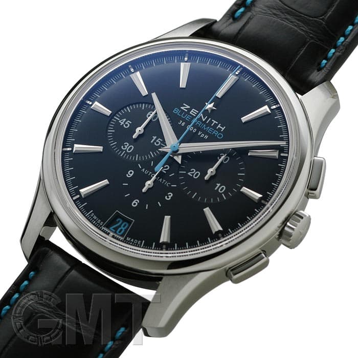 新品)ZENITH ゼニス エル・プリメロ キャプテン 36000VPH BLUE PRIMERO