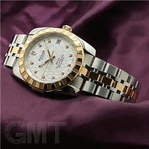 TUDOR チューダー クラシックデイト38 21013G シルバーモザイク 10Pダイヤ メイン