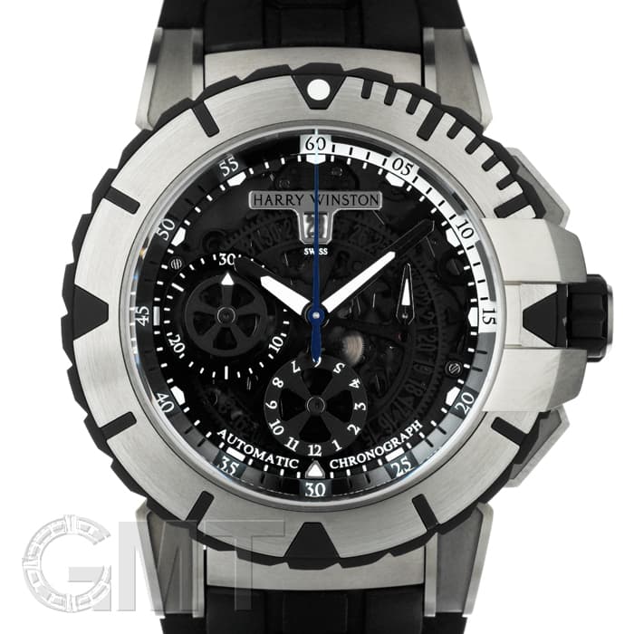 中古)HARRY WINSTON ハリー・ウィンストン オーシャン スポーツ クロノ