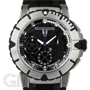 ハリーウィンストン ラバーベルト 時計 ブラック HARRY WINSTON ハリー・ウィンストン オーシャン スポーツ