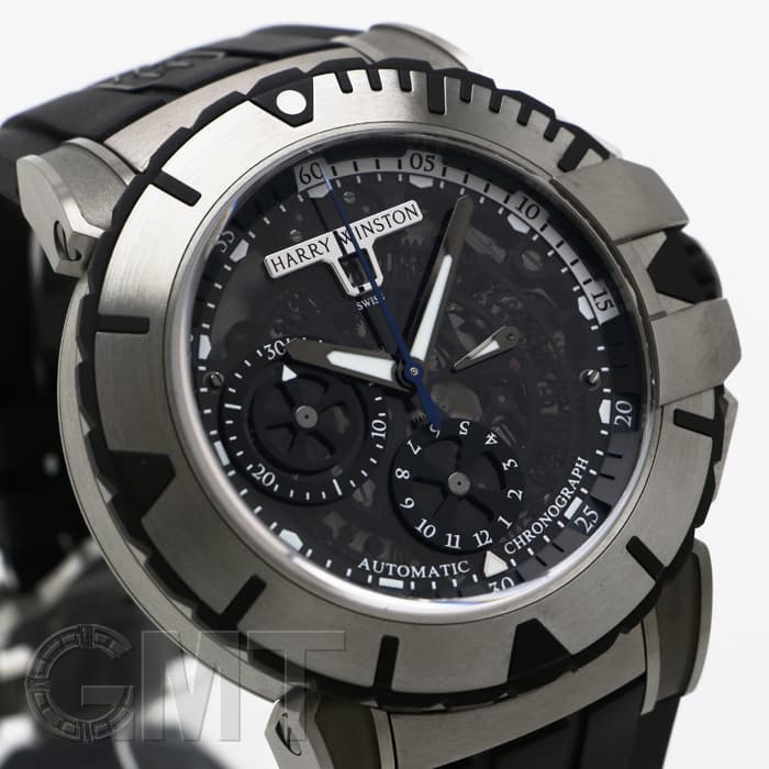 未使用 定価63,800円 ハリス ウィングチップ 27.5 中古)HARRY WINSTON ハリー・ウィンストン オーシャン スポーツ クロノ