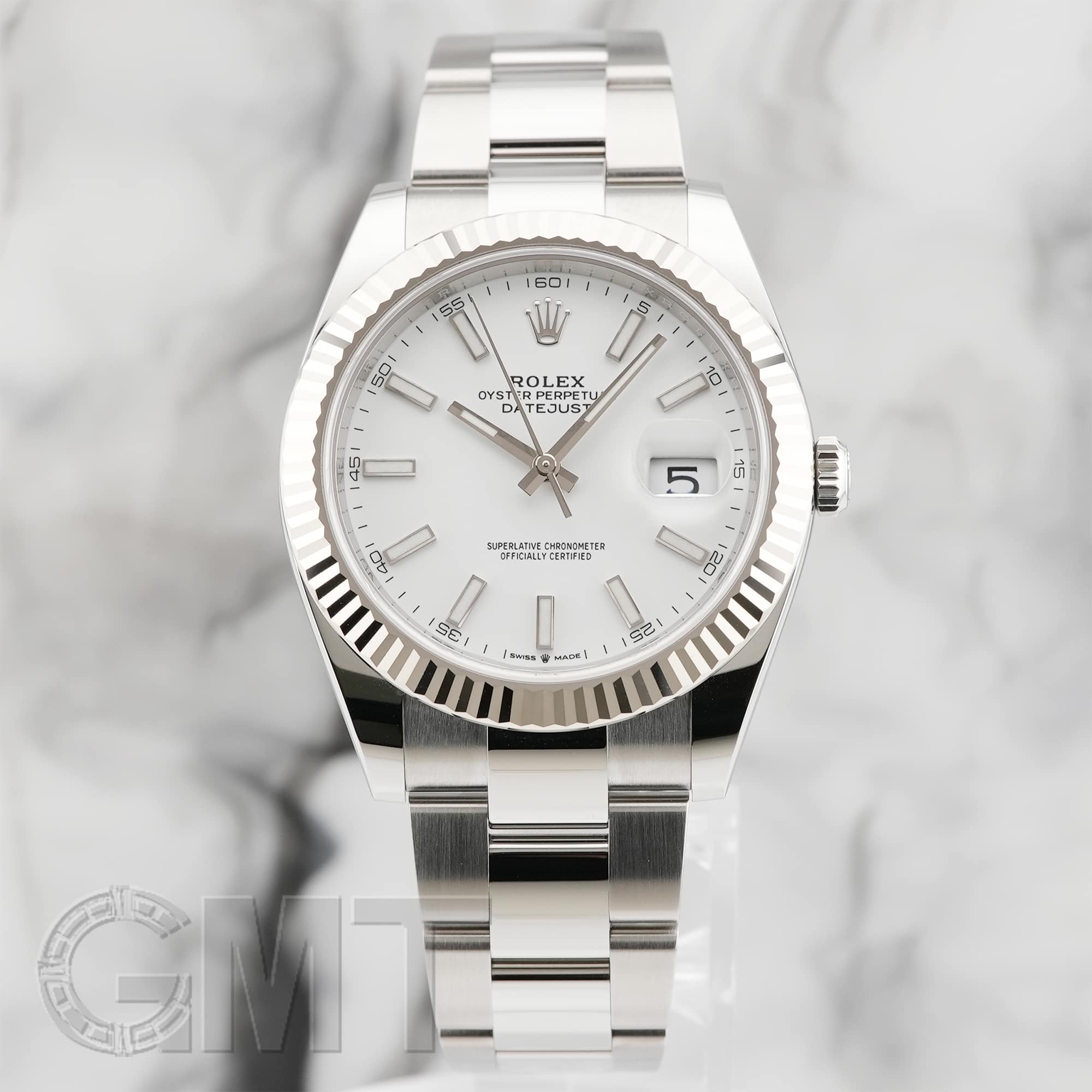 中古)ROLEX ロレックス デイトジャスト 41 126334 ホワイト オイスター