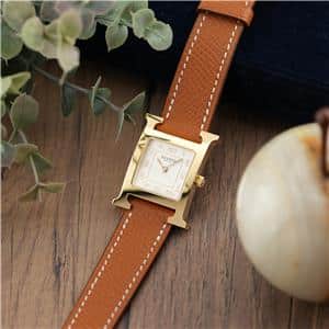 未使用)HERMES エルメス Hウォッチ HH1.201.229 ホワイト（商品ID