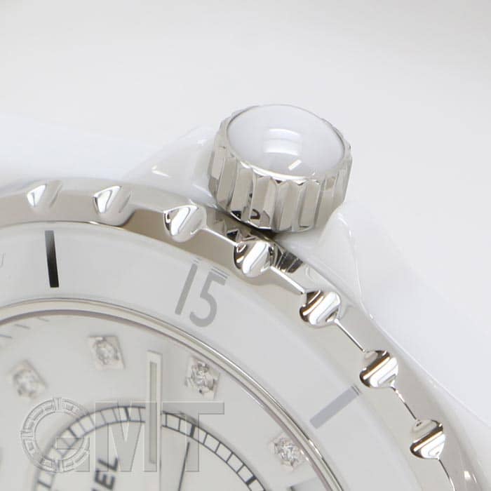 新品)CHANEL シャネル J12 H1629 ホワイトセラミック 12Pダイヤ 38mm