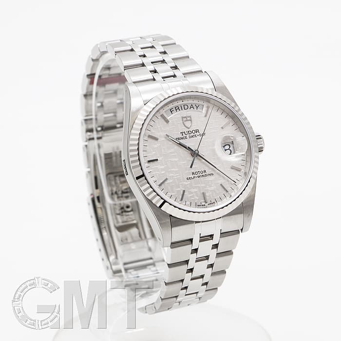 新品)TUDOR チューダー プリンス デイトデイ M76214 シルバーモザイク
