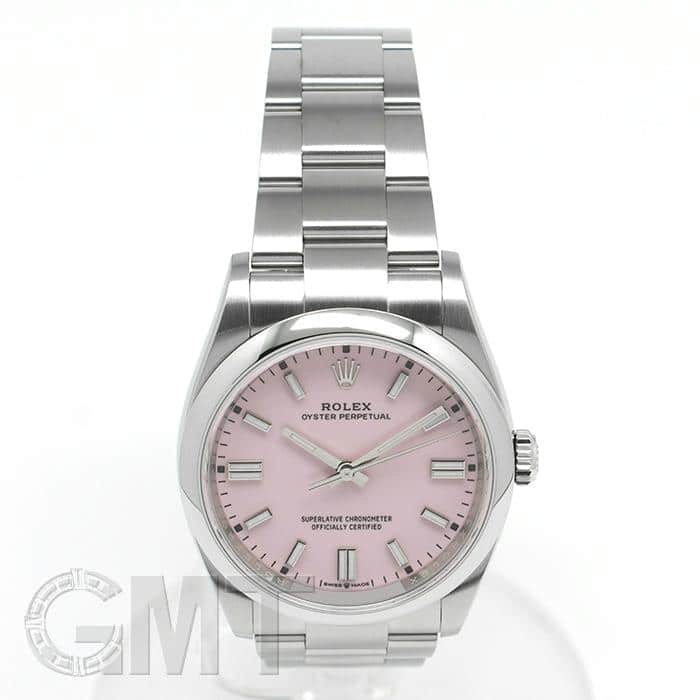 ロレックス オイスターパーペチュアル ピンクバー ロレックス オイスターパーペチュアル 36mm キャンディピンクRef