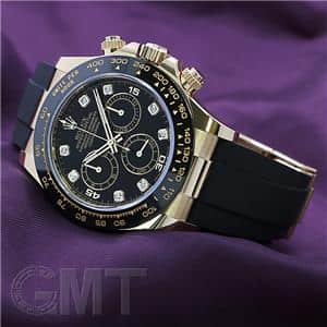 ROLEX ロレックス デイトナ 116518GLN ブラック 8Pダイヤ ラバー ランダムシリアル メイン
