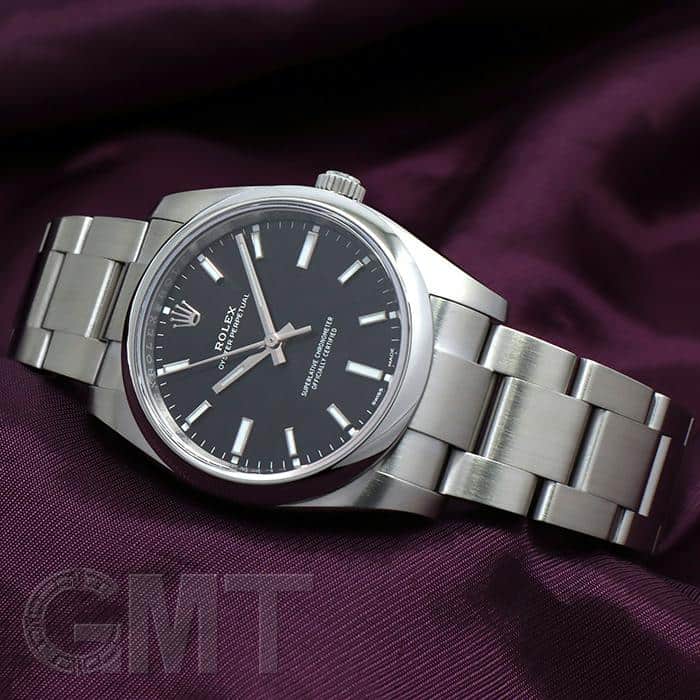 中古)ROLEX ロレックス オイスターパーペチュアル 34 114200 ブラック