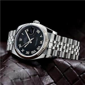 中古)ROLEX ロレックス デイトジャスト 116234 ブラック ローマ