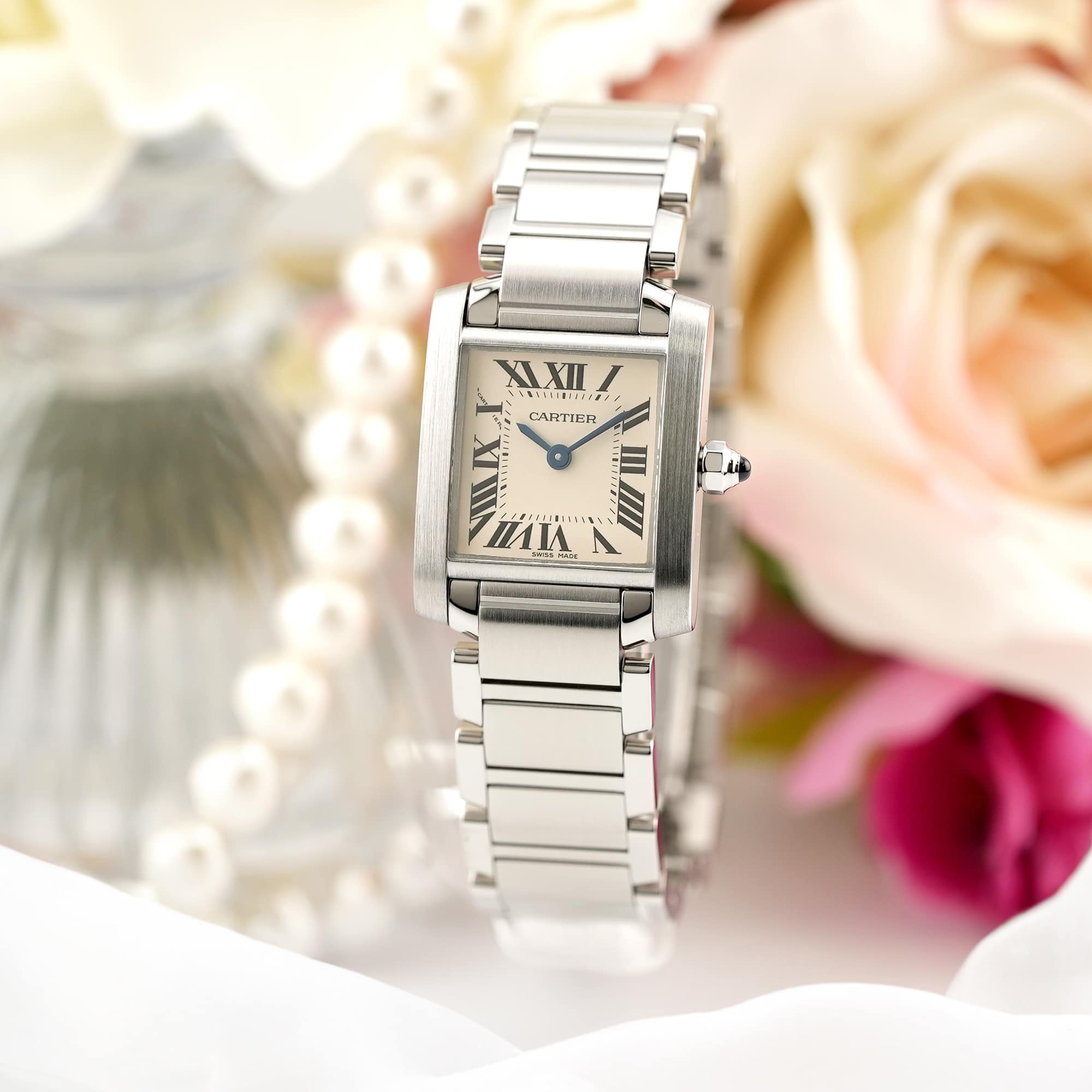 中古)CARTIER カルティエ タンク フランセーズ SM W51008Q3（商品ID