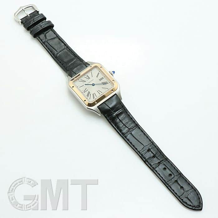 サイズ確認用　サントスデュモンLM コンビ　カルティエ カルティエ サントス デュモン LM アリゲーターレザー ユニセックス