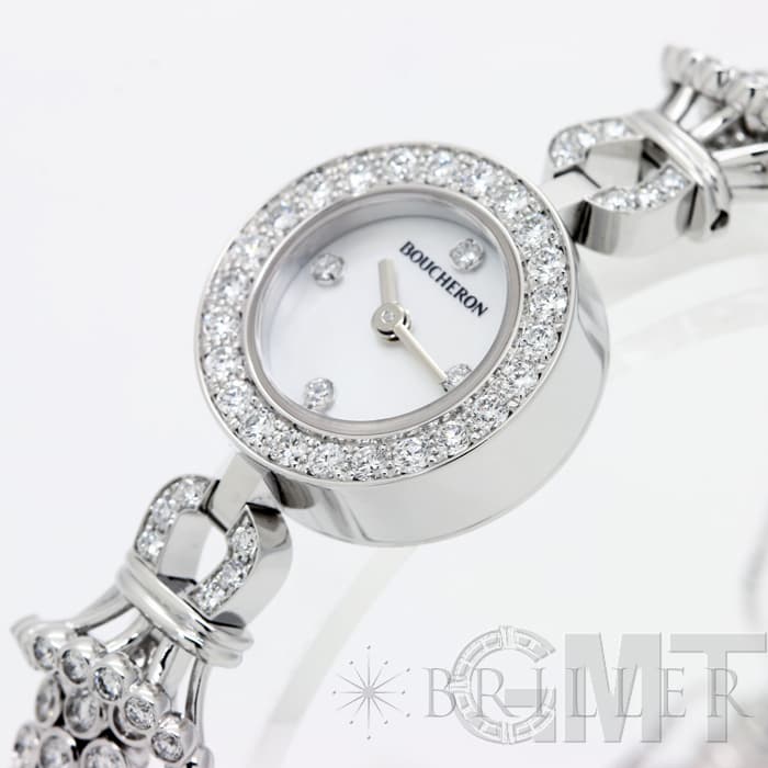 BOUCHERON ブシュロン マ ジョリー  時計 新品)BOUCHERON ブシュロン マジョリー WA012513 ホワイトシェル 4P