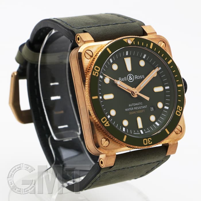 新品)BELL & ROSS ベル&ロス BR 03-92 ダイバー ブロンズ BR0392-D-G