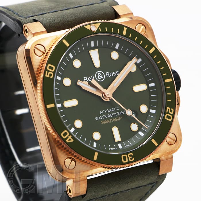 新品)BELL & ROSS ベル&ロス BR 03-92 ダイバー ブロンズ BR0392-D-G 