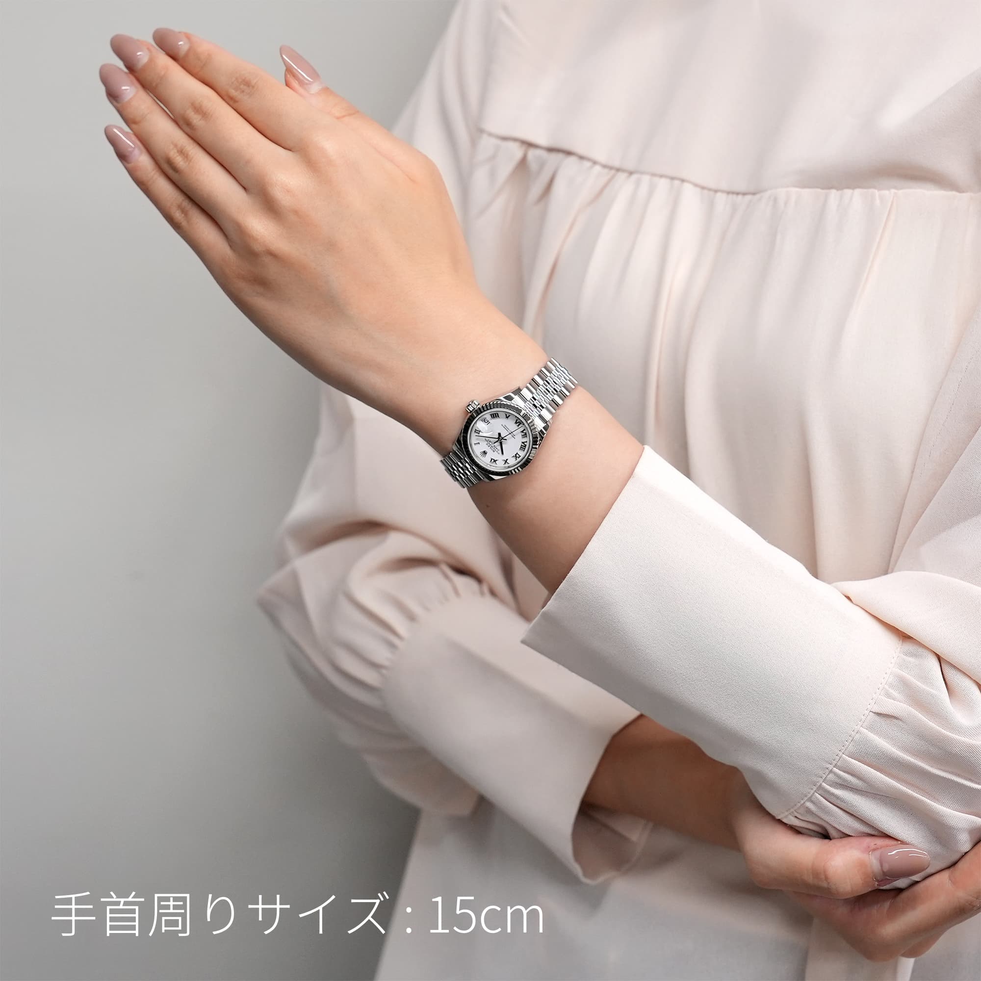 ROLEX 279174 ブレスレットリンク 中古)ROLEX ロレックス デイトジャスト 28 279174 ホワイトローマ