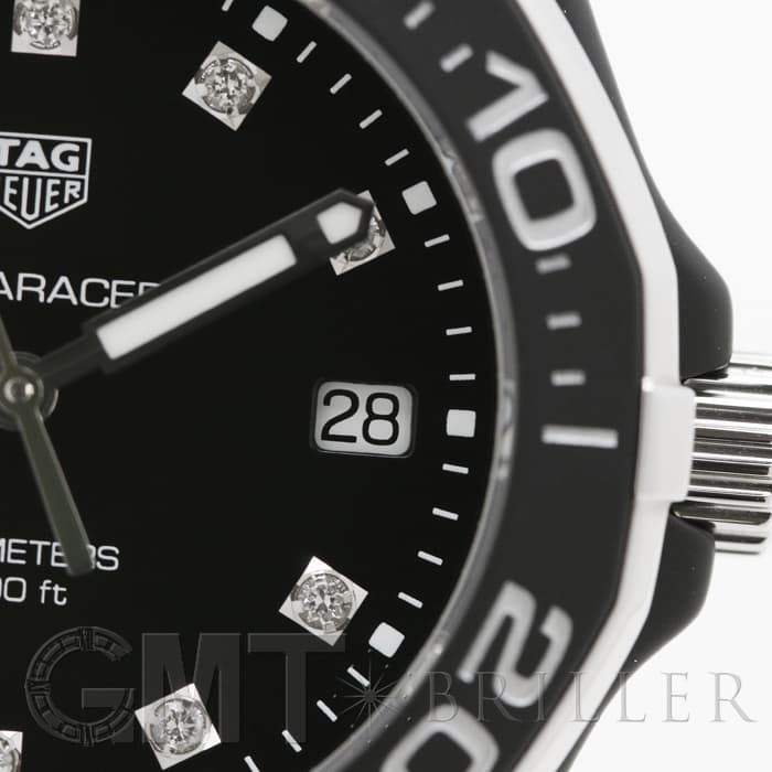 タグホイヤー TAG HEUER WAY1397 アクアレーサー 11Pダイヤ デイト クォーツ レディース _922086 新品)TAG HEUER タグ・ホイヤー アクアレーサー セラミック ブラック