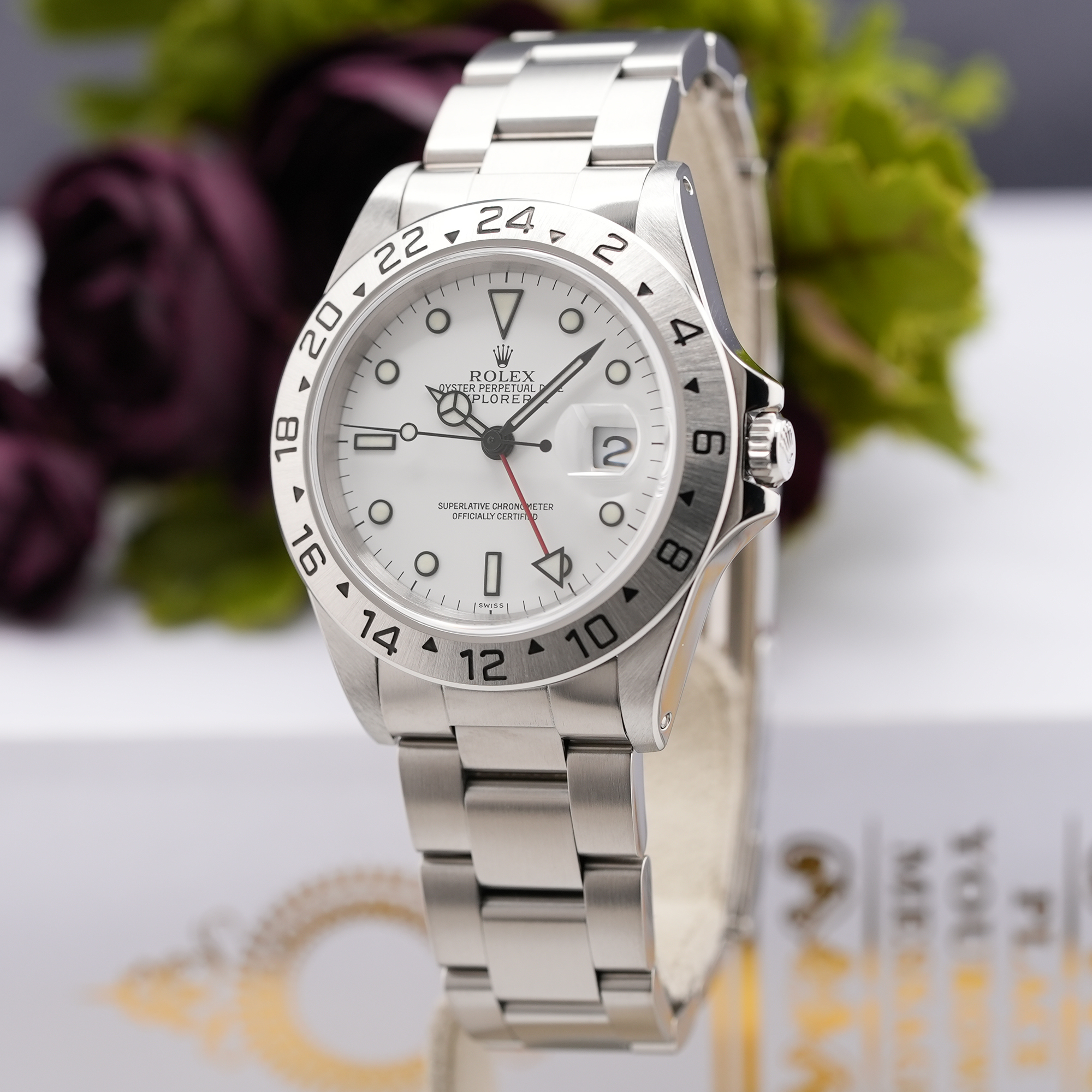 中古)ROLEX ロレックス エクスプローラー II 16570 ホワイト（商品ID 