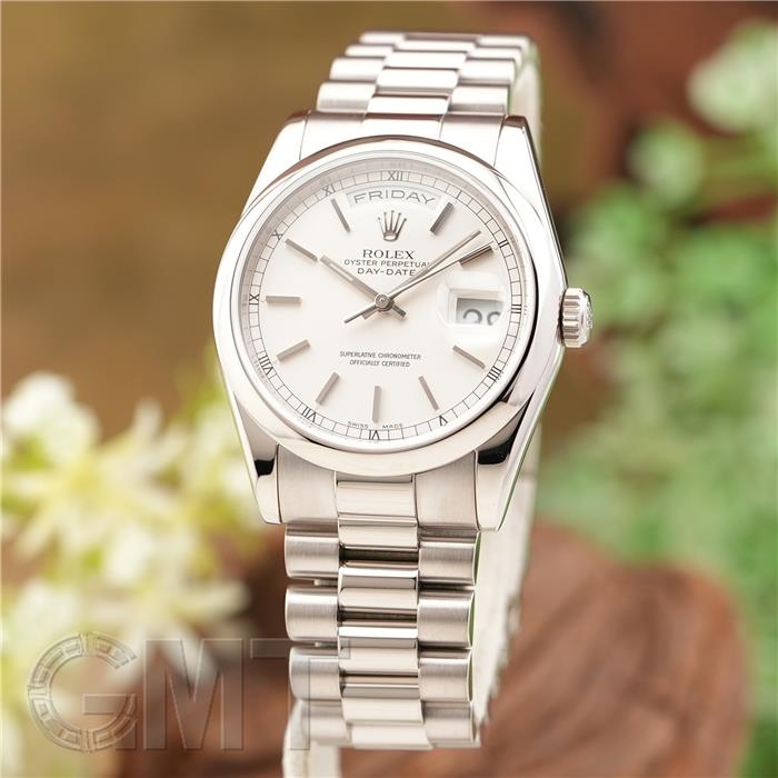 中古)ROLEX ロレックス デイデイト 118209 シルバー バー プレジデント