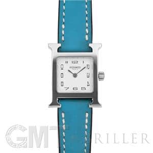 HERMES エルメス Hウォッチ HH1.110.131/WW75 W037879WW00 Hウォッチミニ SS ブルー【アウトレット】