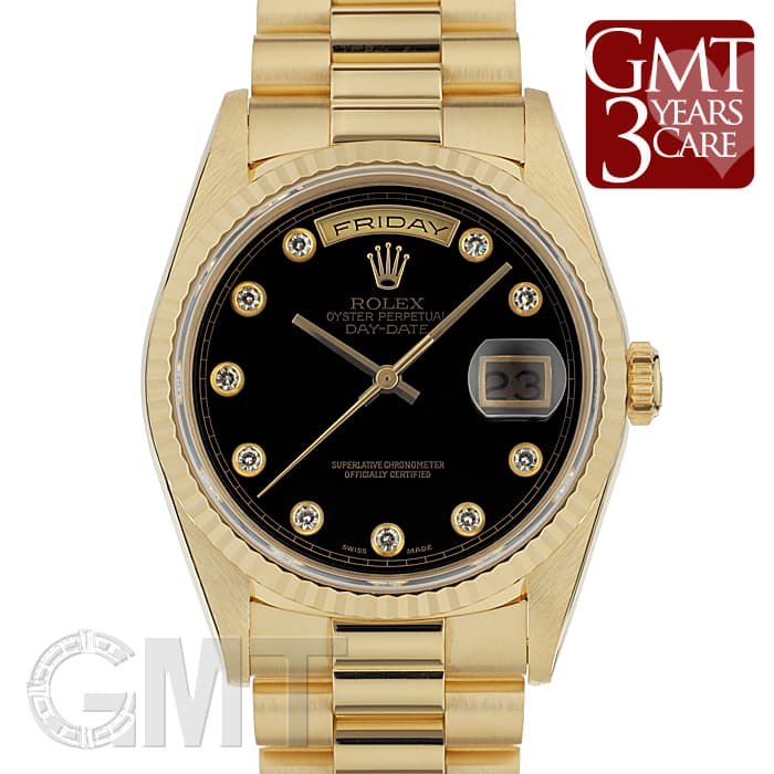 中古)ROLEX ロレックス デイデイト 18238G ブラック（商品ID