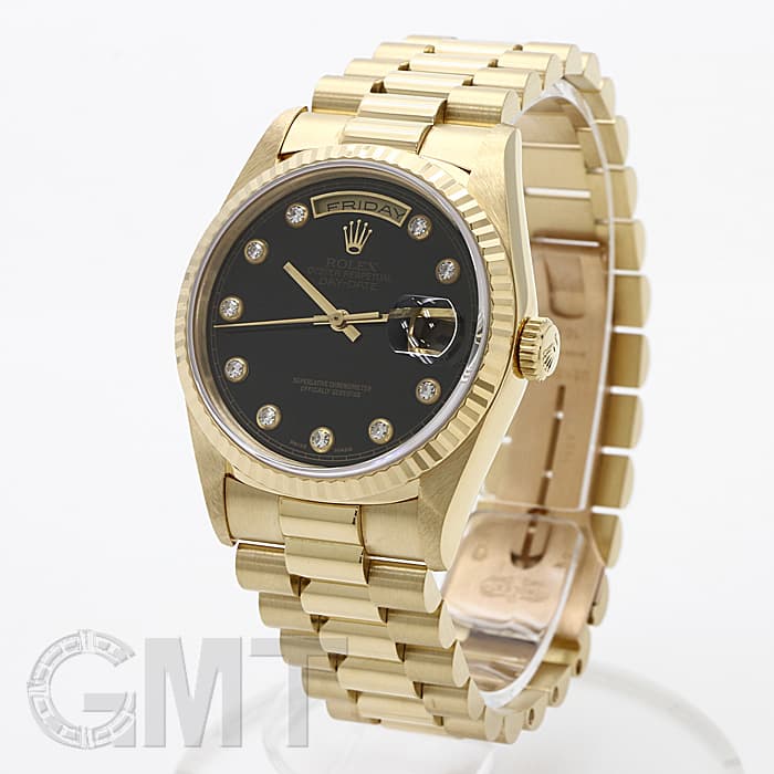 中古)ROLEX ロレックス デイデイト 18238G ブラック（商品ID