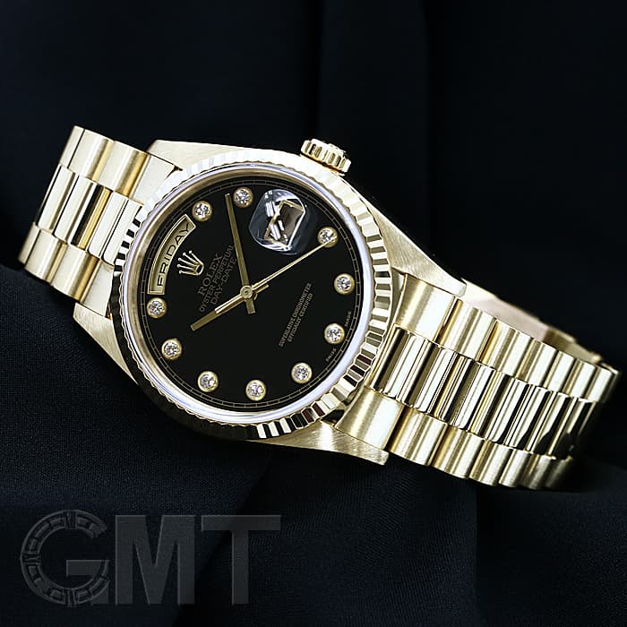 中古)ROLEX ロレックス デイデイト 18238G ブラック（商品ID