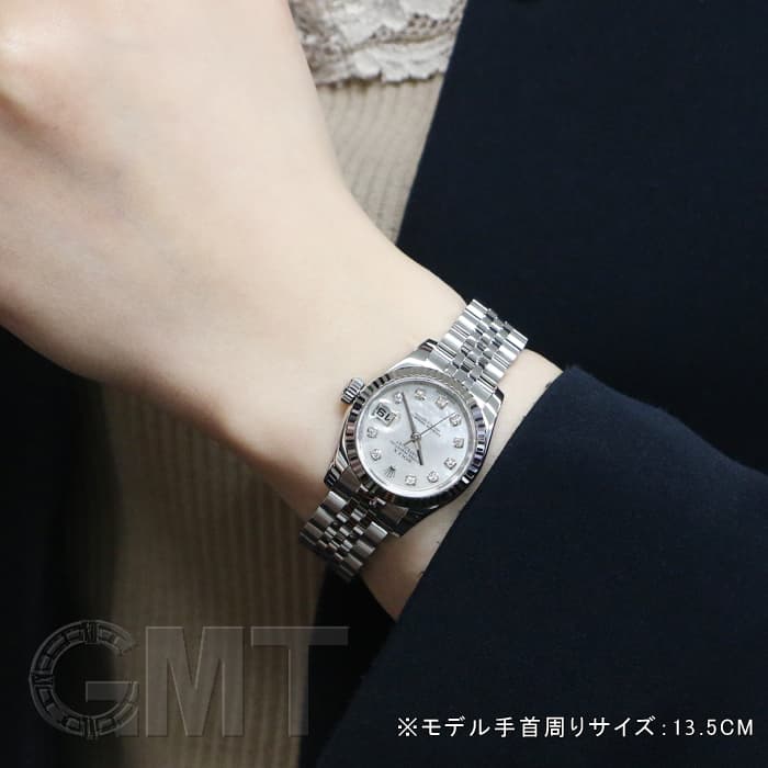新品未使用 ROLEX ロレックス デイトジャスト 179174NG ホワイト ロレックス ROLEX デイトジャスト26 179174 ホワイト WG/SS 自動巻き