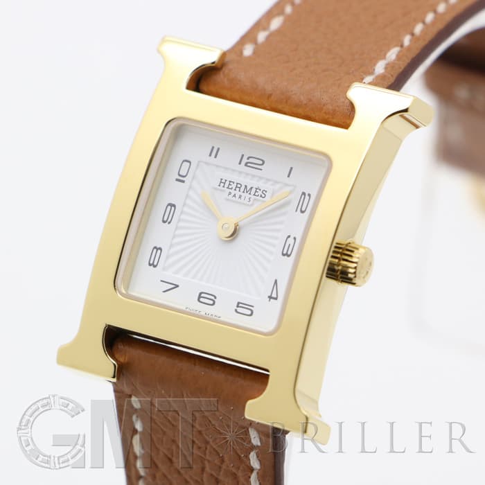 新品)HERMES エルメス Hウォッチ 036732WW00 Hウォッチ ゴールドプレー