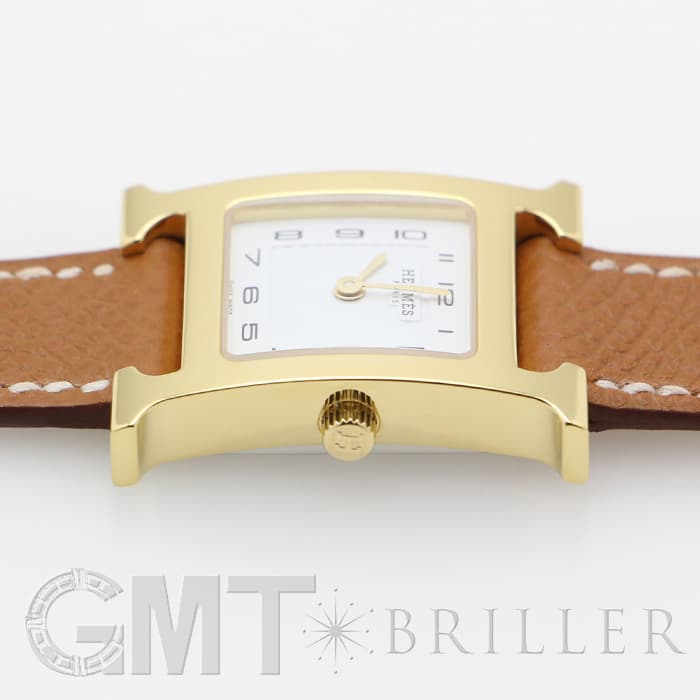 新品)HERMES エルメス Hウォッチ 036732WW00 Hウォッチ ゴールドプレー