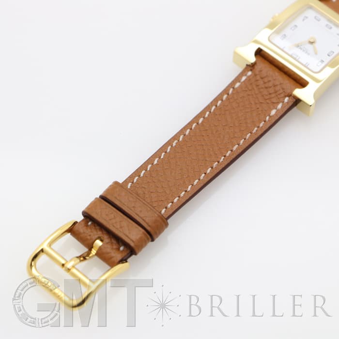新品)HERMES エルメス Hウォッチ 036732WW00 Hウォッチ ゴールドプレー