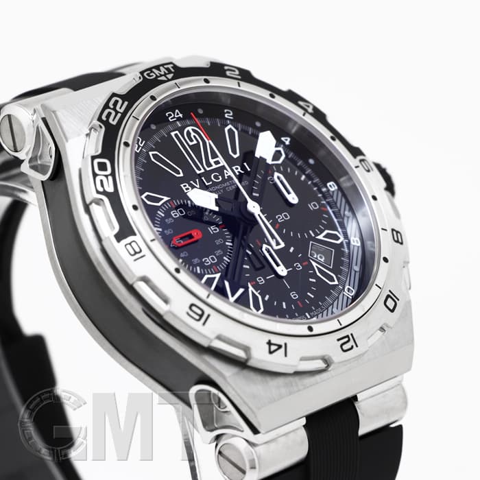新品)BVLGARI ブルガリ ディアゴノ X-PRO DP45BSTVDCH/GMT（商品ID