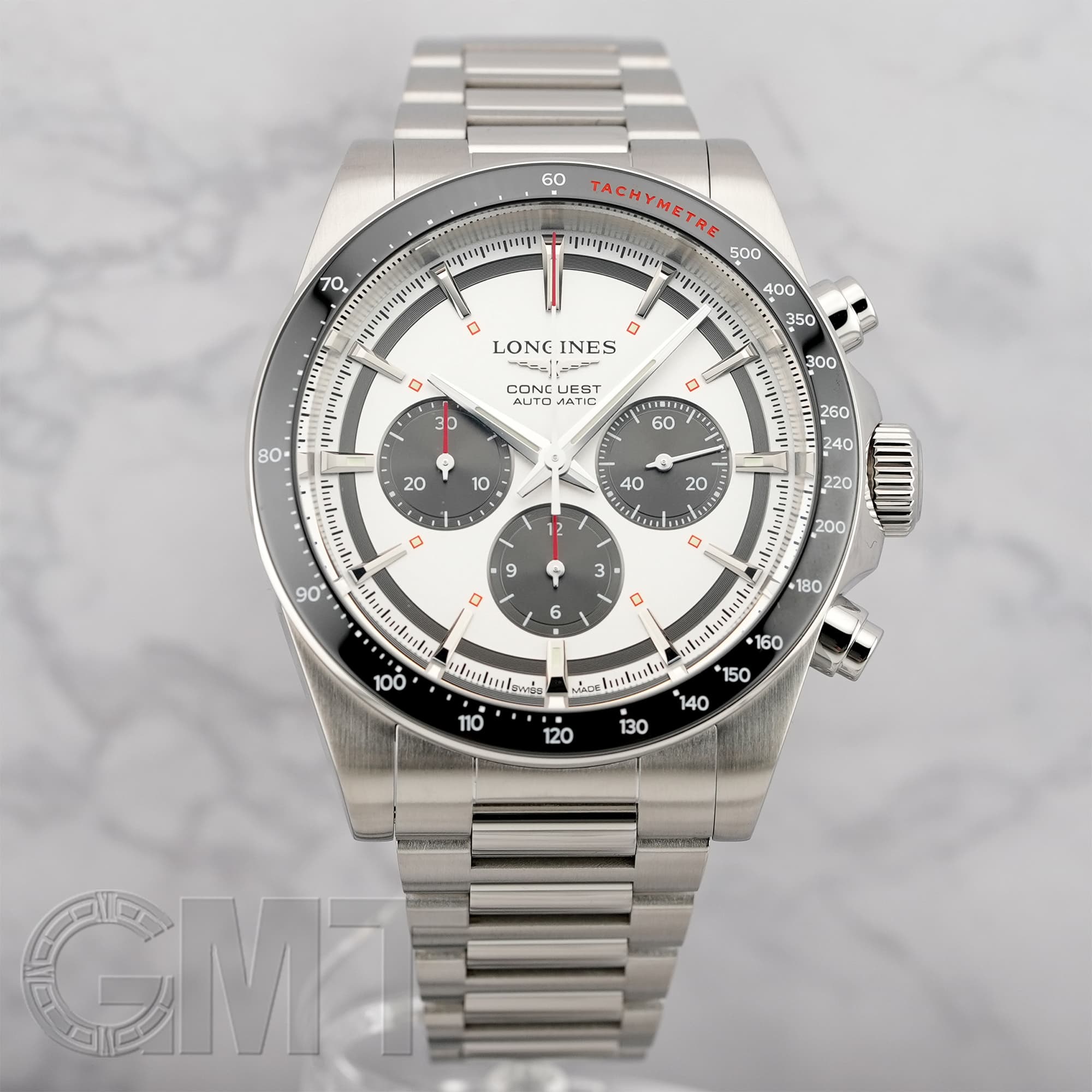 新品)LONGINES ロンジン コンクエスト クロノグラフ L3.835.4.72.6