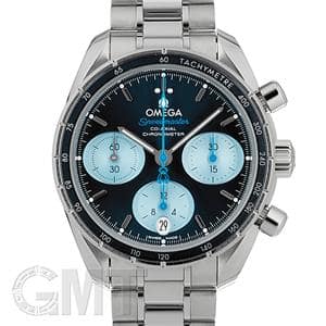 OMEGA オメガ スピードマスター 38 コーアクシャル クロノグラフ ブルー 324.30.38.50.03.002 メイン