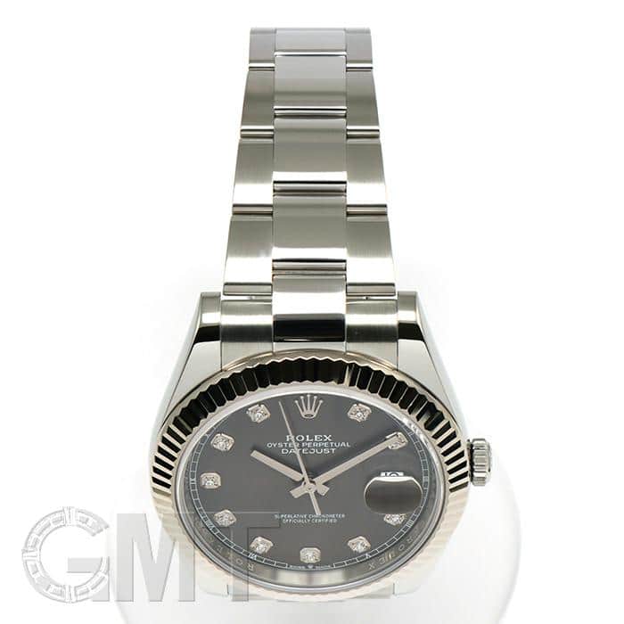 中古)ROLEX ロレックス デイトジャスト 41 126334G グレー 10Pダイヤ