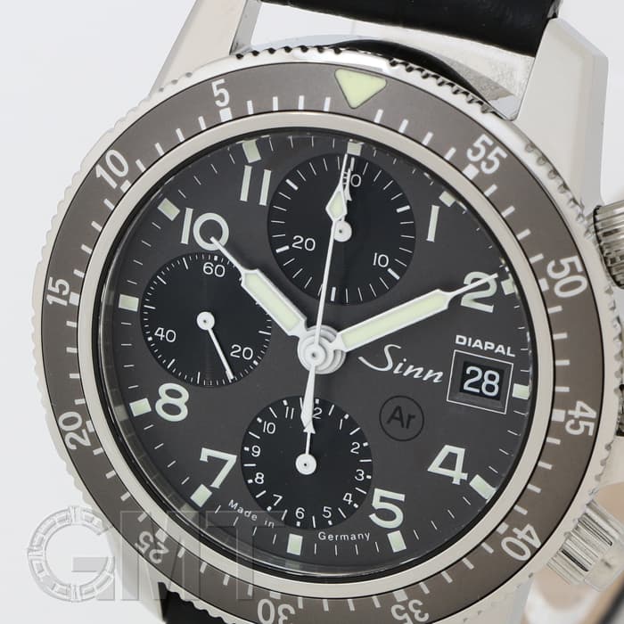 新品)SINN ジン 103 .B.SA.AUTO.DIAPAL クロノグラフ グレー（商品ID