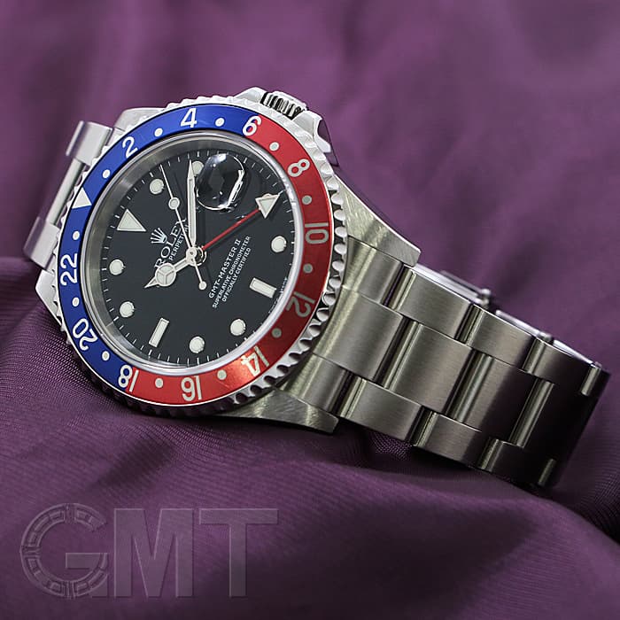 中古)ROLEX ロレックス GMTマスター II 16710 ブルー/レッド F番（商品