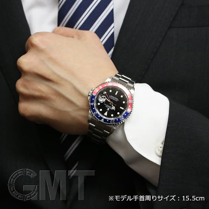 中古)ROLEX ロレックス GMTマスター II 16710 ブルー/レッド F番（商品