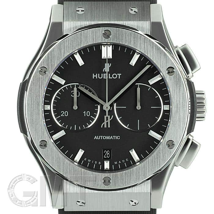 【新品未使用】ＨＵＢＬＯＴ　クラシックフュージョン　アリゲーターストラップ 新品)HUBLOT ウブロ クラシック フュージョン チタニウム ラバー 521