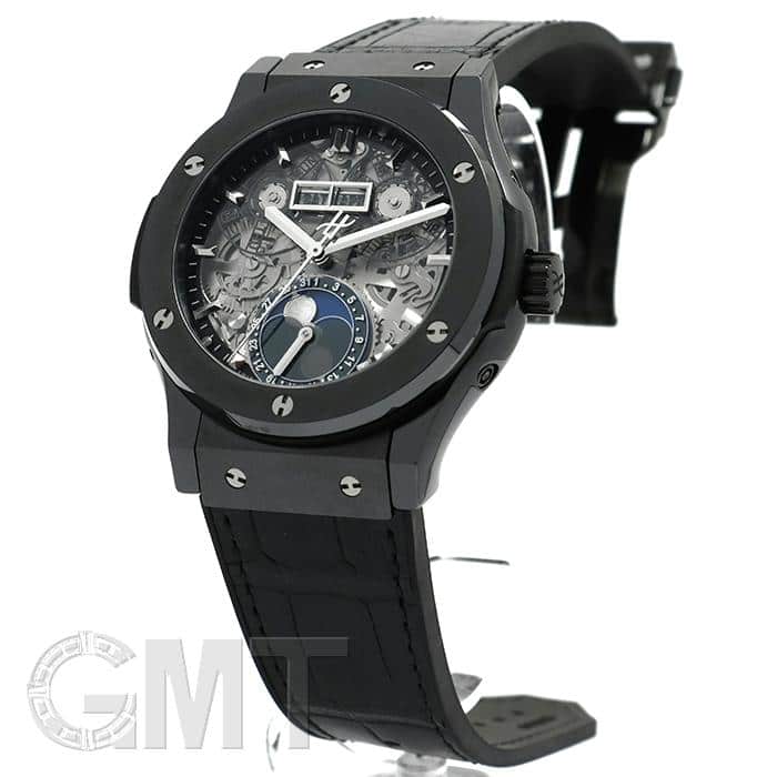中古)HUBLOT ウブロ クラシック フュージョン アエロ ムーンフェイズ