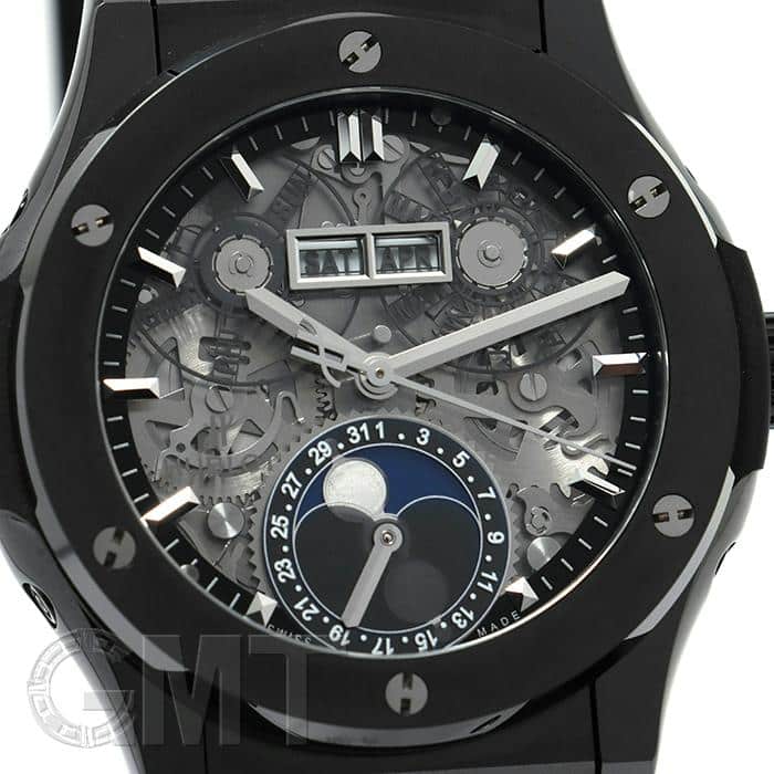 中古)HUBLOT ウブロ クラシック フュージョン アエロ ムーンフェイズ