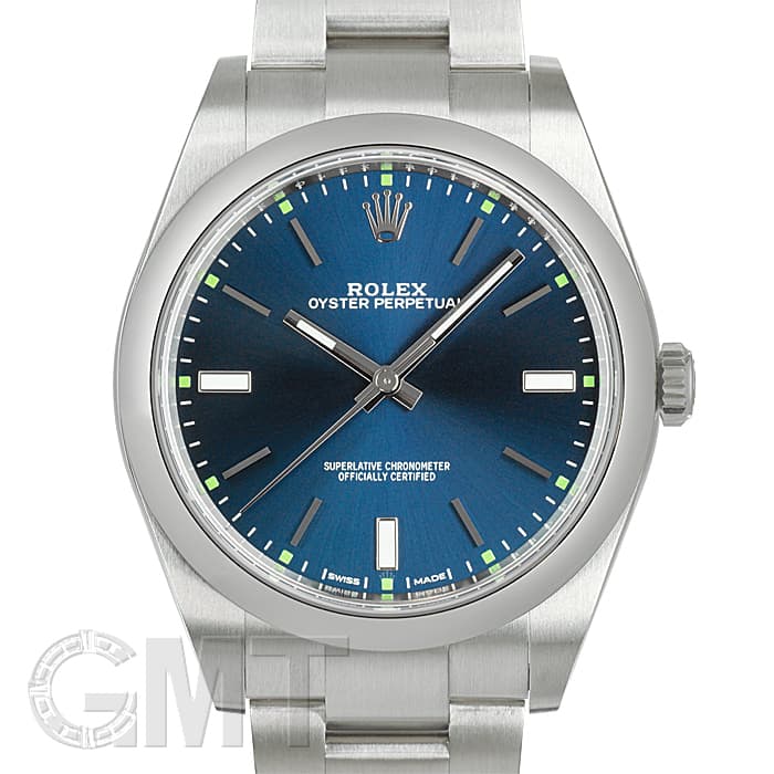 中古)ROLEX ロレックス オイスターパーペチュアル 39 114300 ブルー