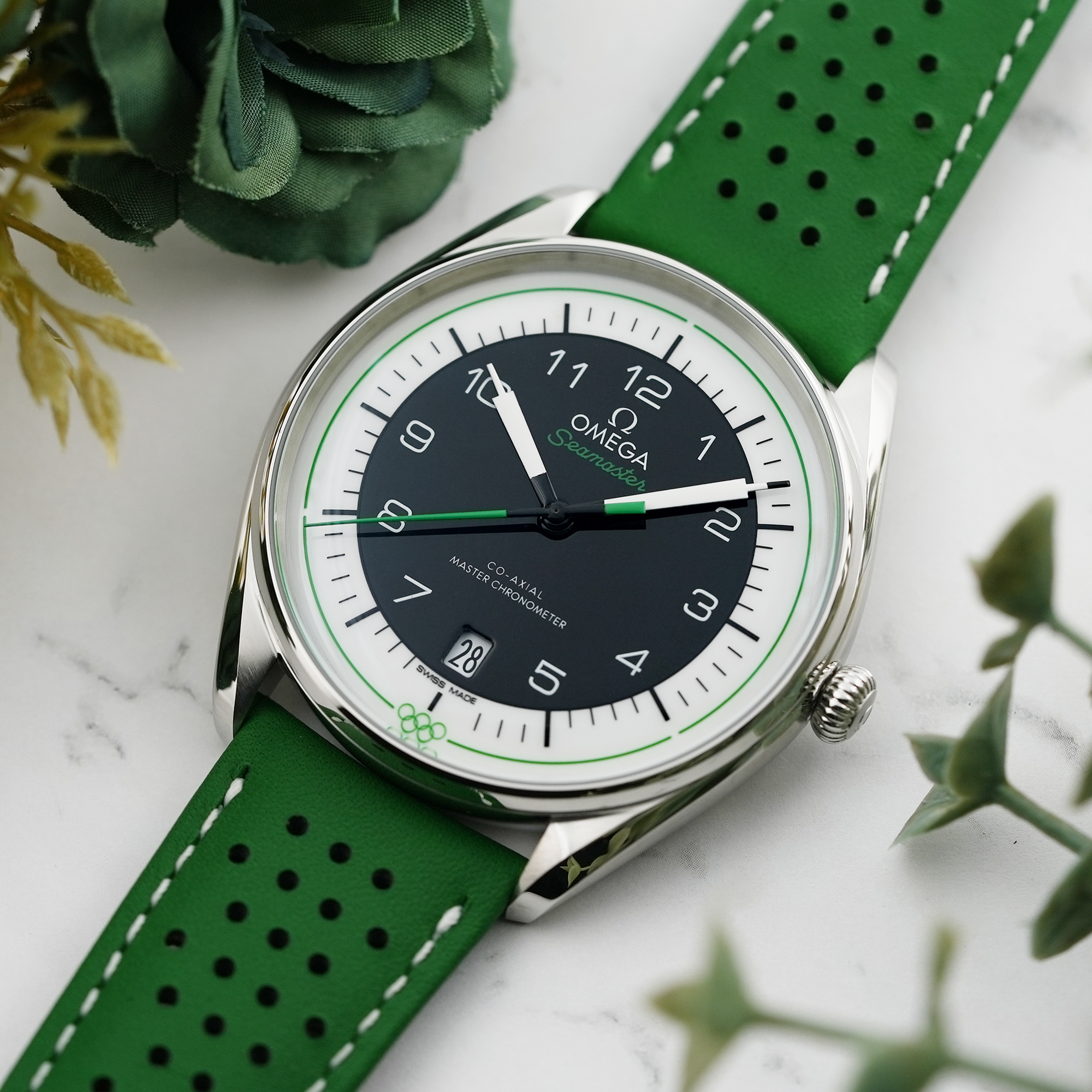 新品)OMEGA オメガ シーマスター オリンピック オフィシャルタイム