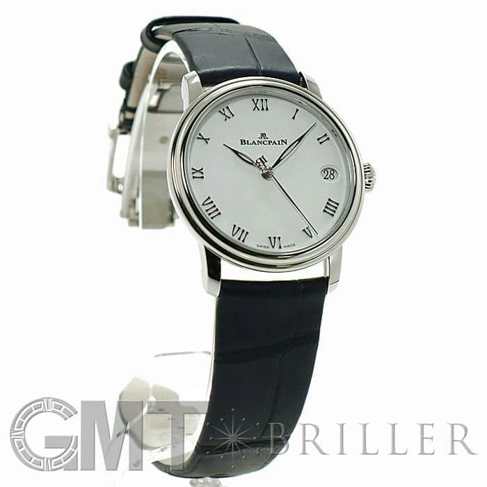 中古 ブランパン Blancpain 6127-1127-55B ホワイト レディース 腕時計 BLANCPAIN - 中古 ブランパン Blancpain 6127-1127-55B ホワイト