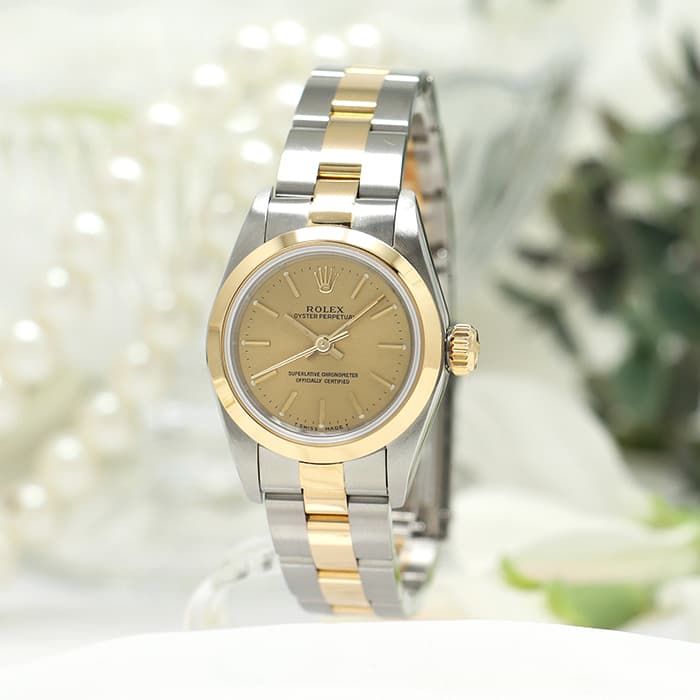 中古)ROLEX ロレックス オイスターパーペチュアル 67183 シャンパン