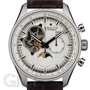 ZENITH ゼニス エル・プリメロ クロノマスター オープン ムーン＆サンフェイズ 03.2160.4047/01.C713 シルバー メイン