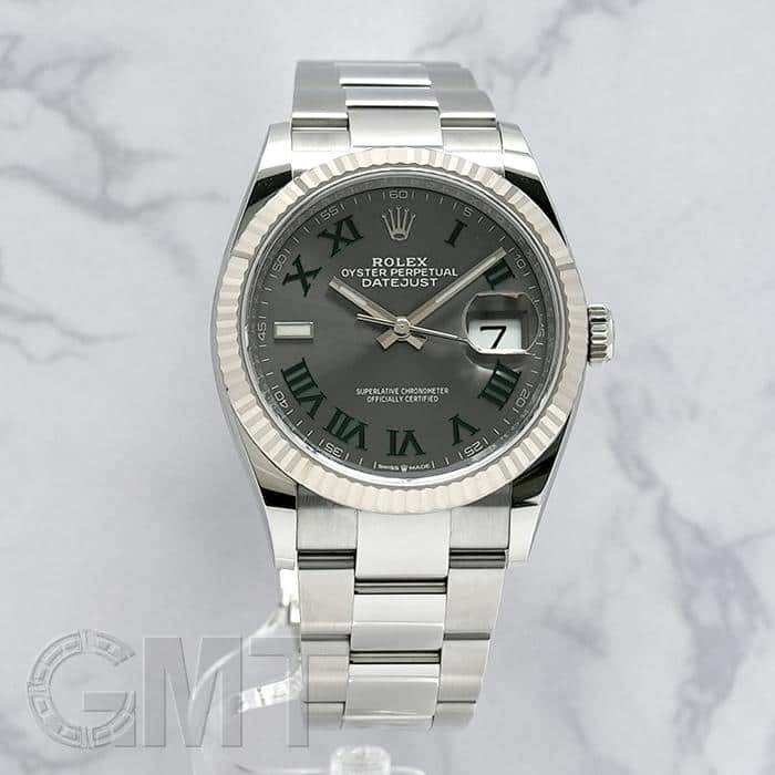 中古)ROLEX ロレックス デイトジャスト 126234 スレートローマ