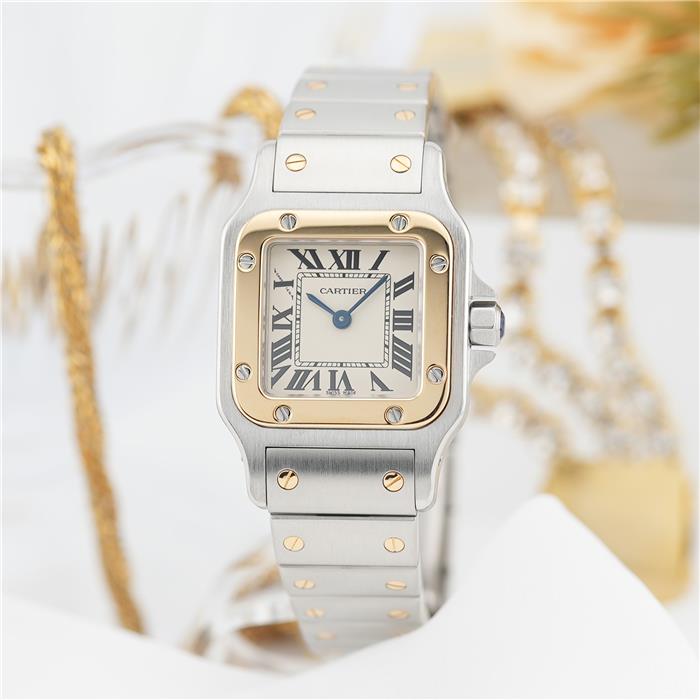 中古)CARTIER カルティエ サントス ガルベ SM W20012C4（商品ID