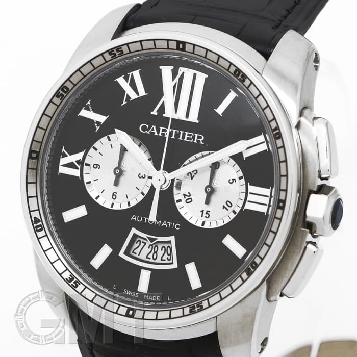 新品)CARTIER カルティエ カリブル ドゥ カルティエ クロノグラフ