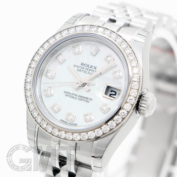 新品)ROLEX ロレックス デイトジャスト 179384NG ホワイトMOP