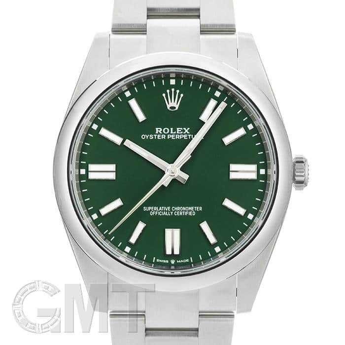 ロレックス ROLEX オイスターパーペチュアル 41 124300 ランダム番 メンズ 腕時計 グリーン 文字盤 自動巻き Oyster Perpetual VLP 90206024